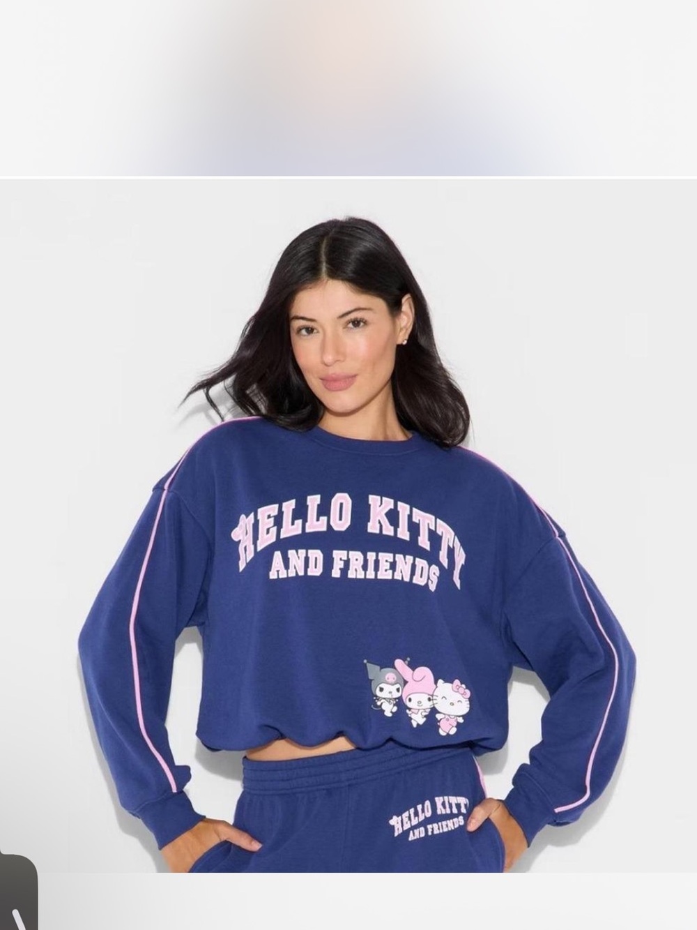 NWT hello kitty and friends sweatshirt size L. Bubble hem. Soft and cozy!